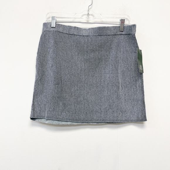 Wild Fable Women's Navy Blue Pinstripe Pull On Mini Skirt Size XXL - Picture 1 of 5